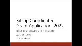 GRC Homeless Services Training - 8/19/2021