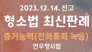 2021도2299 몰래 녹음한 전화통화 녹음파일의 증거능력이 문제된 사건