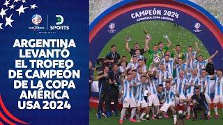 ¡#ARGENTINA levantó el TROFEO DE CAMPEÓN DE AMÉRICA luego de derrotar a #COLOMBIA!