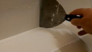 How to tape and finish an inside drywall corner.  A closer look.