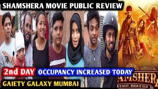 Shamshera Movie Public Review | 2nd Day | Gaiety Galaxy | Ranbir Kapoor | Sanjay Dutt | Vaani K