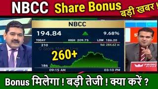 NBCC share news today Anil Singhvi,Bonus Issue/Buy or Not ? nbcc share analysis, price target 2025