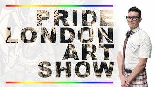 Luis Cisneros at the 27th Pride London Art Show 2018