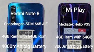 Redmi Note 8 vs Mi play Speed test and benchmark test in 2020