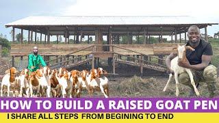 Goat Farming; How To Construct a Raised Goat House in 2024