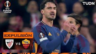 ¡PERDIÓ LA CABEZA! Hummels ve la roja | Athletic 0-0 Roma  | UEFA Europa League 2024/25 | TUDN