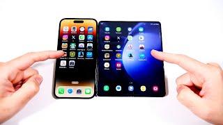 iPhone 14 Pro Max vs Galaxy Z Fold 5 Speed Test