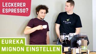 Eureka Mignon Mahlgrad einstellen für Espresso