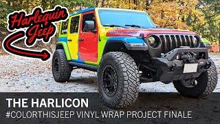 Final Reveal: First-Ever Harlequin Jeep Wrangler JL! | #ColorThisJeep Vinyl Wrap Project