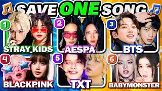 SAVE ONE SONG PER KPOP GROUP  6 Songs Each Round - Kpop Quiz 2024 | K-Music Quiz #2