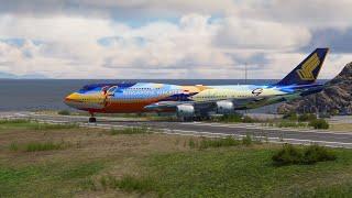 This Takeoff Are Crazy! Boeing 747 Singapore Airlines from A Short Runway