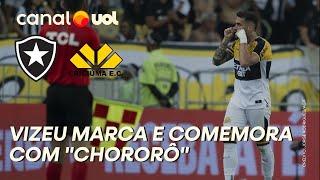 BOTAFOGO X CRICIÚMA: EX-FLAMENGO, FELIPE VIZEU EMPATA E COMEMORA COM O ‘CHORORÔ’ NO MARACANÃ