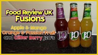 Apple, Mango, Orange, Passionfruit Glitterberry J2O | Food Review UK Fusions