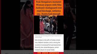 Peak Bengaluru moment: Woman argues with Nita Ambani's bodyguard over road blockage