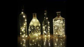 Auraglow Rechargeable USB Cork Bottle String Light - AG362