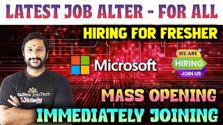 Microsoft hiring 2024 | Jobs in tamil freshers jobs | Today Job Vacancy in Tamil | kaashiv #job