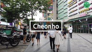 [4k60fps] 천호 로데오거리, Cheonho Rodeo, Seoul, South Korea, 2019-06