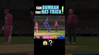 Can Bumrah Take HAT-TRICK in Real Cricket 24 | mi vs rr in rc24 ipl 2024 #shorts #rc24