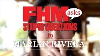 FHM Asks Stupid Question To Marian Rivera!