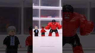 How To Build LEGO RED-HULK Minifigure! 🟥  #redhulk #hulk #captainamerica #legomarvel