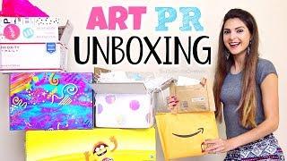 PR UNBOXING HAUL : Free Stuff Art YouTubers Get