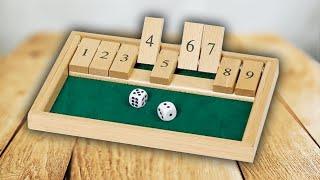 KLAPPENSPIEL (SHUT THE BOX) - Spielregeln TV (Spielanleitung Deutsch) -  KLAPPBRETT KLAPPBOX