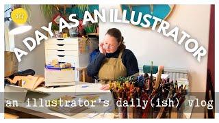 A DAY WITH ME - a standard day as a self-employed illustrator - An Illustrator’s Daily-ish Vlog 368