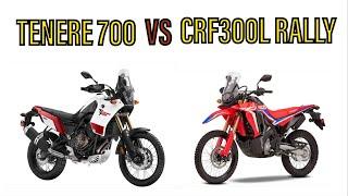 Honda CRF300L Rally vs Yamaha Tenere 700