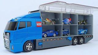 13 Types Cars Tomica  Open Tomica and place it on big Okataduke convoy