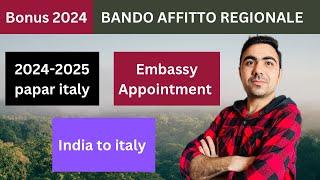 ITALY  PAPER 2024-2025 Full information / italy emabassy Appointment