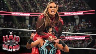 WWE Women’s Champion Nia Jax vs. Bayley: Bad Blood 2024 highlights