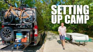 WINNEBAGO TRAVATO Class B RV Campsite Setup Hacks