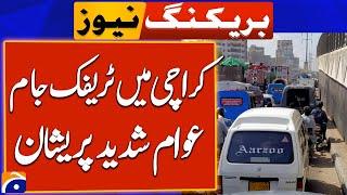 Traffic Jam in Karachi - Breaking News - Geo News