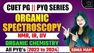 Organic Spectroscopy | CUET PG PYQ | Organic Chemistry | Sonia Mam Chemistry