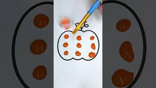 Glitter Pumpkin  Glitter Art #glitter #glitterart #colorfulcreativekids #paint #color