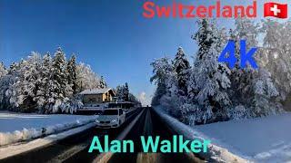 Alan Walker & E-Type Swiss roads Winter in Switzerland 