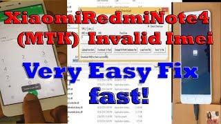 Xiaomi Redmi Note 4 MTK-Invalid Imei Fix,How to Repair Imei Redmi Note 4 , fix imei redmi note 4 mtk