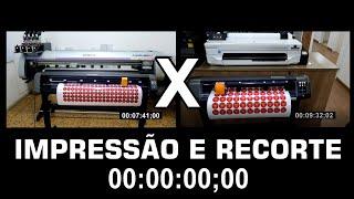 Qual o tempo para produzir 100 Rótulos? Mimaki e BannerCut V48 X HP T130 e BannerCut CAM PRO LIGHT