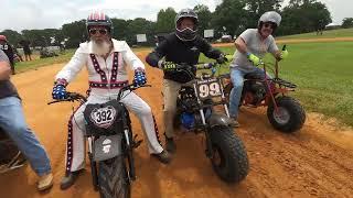 Mini Bike Racing and Wipe Outs!  With The Mini Bike Misfits at Angel City Motor Rally (spring 24)