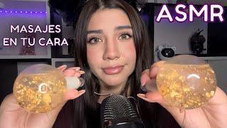 ASMR ESPAÑOL / MASAJES INT3NSOS en TU CARA + ACARICIO TU ROSTRO (Atención personal)