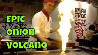 EPIC TEPPANYAKI ONION VOLCANO AT BENIHANA | Fairmont Royal York in Toronto | Travelling Foodie