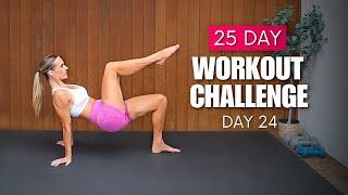 20 MIN FULL BODY PILATES WORKOUT AT HOME | Day 24   25 Day Workout Challenge