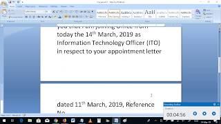 How to write joining report