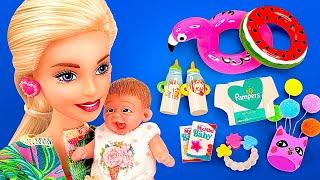 16 DIY BARBIE MINIATURES / BABY DOLL CRAFTS / BARBIE DOLL VIDEOS / DOLLHOUSE