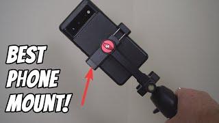 This phone tripod mount is impressively sturdy and easy to use!