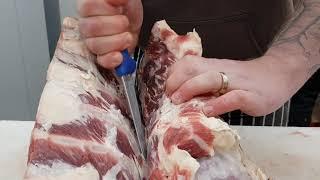 Boning a scotch fillet