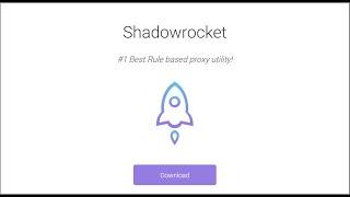 Instructions for installing Shadowrocket