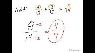 Adding Fractions