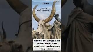 How did the devil originally become represented with horns?