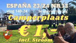 #140-24 een bijzondere stop de #overwintering in #Spanje een #camperplaats voor € 1,- incl stroom.